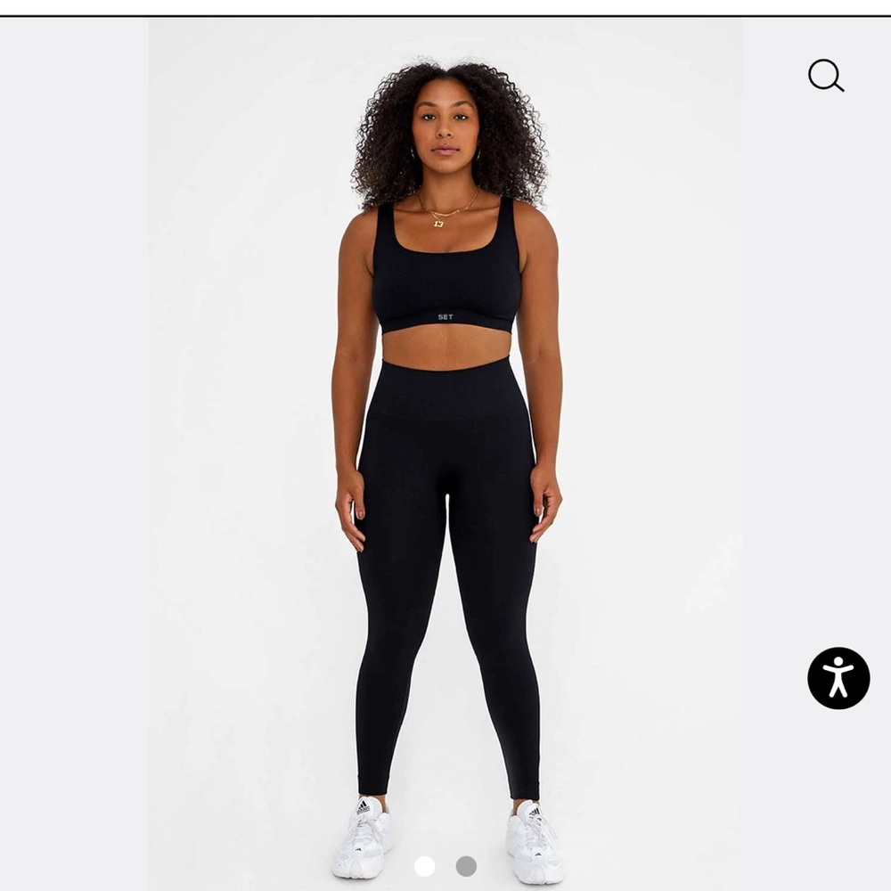 Set Active black sculpt flex leggings